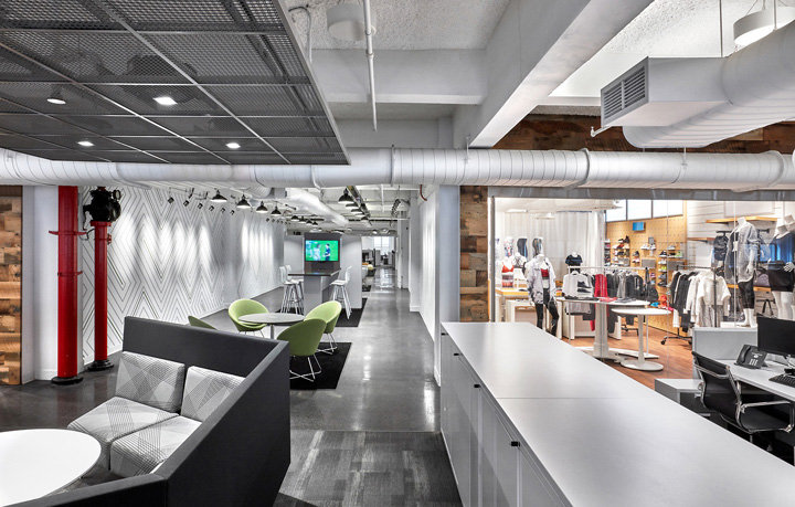 唯美工業風 美國零售商Foot Locker紐約總部設計欣賞